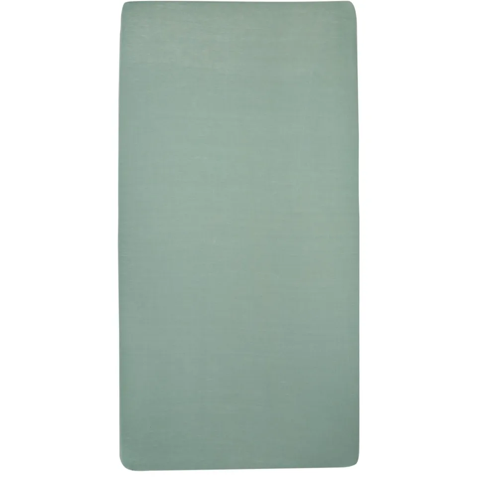 Meyco jersey kinderhoeslakenbed 70x140/150 cm stone green, foto 2