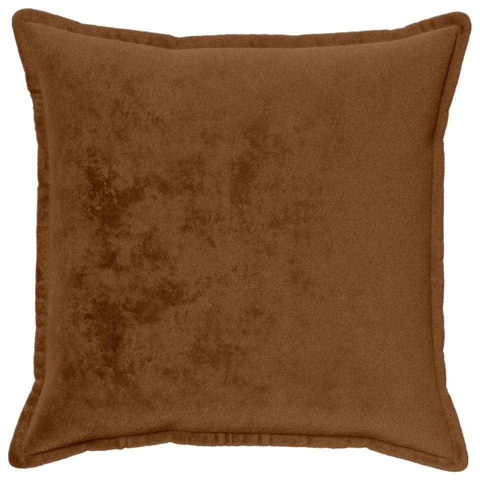 vidaXL Kussensloop 2 st HOUTEN Licht Bruin 55 x 55 cm Flanel