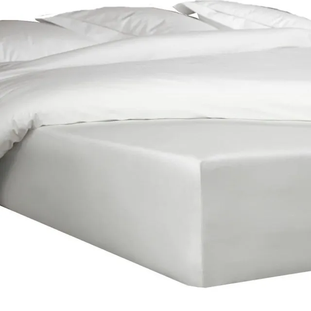 De Witte Lietaer hoeslaken Bumblebee 80 x 200 cm h40 katoen zilver