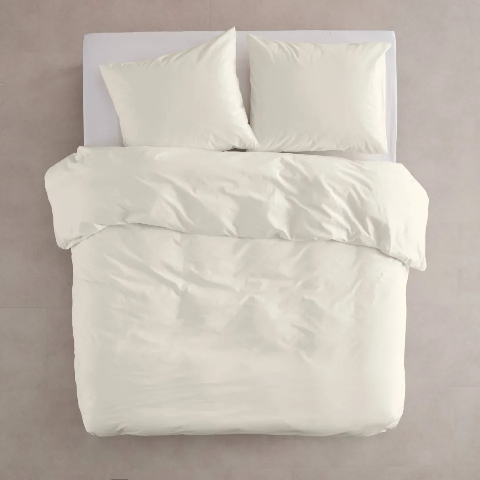 NOUS Living basis dekbedovertrek 2-persoons - off-white (200x220 cm)