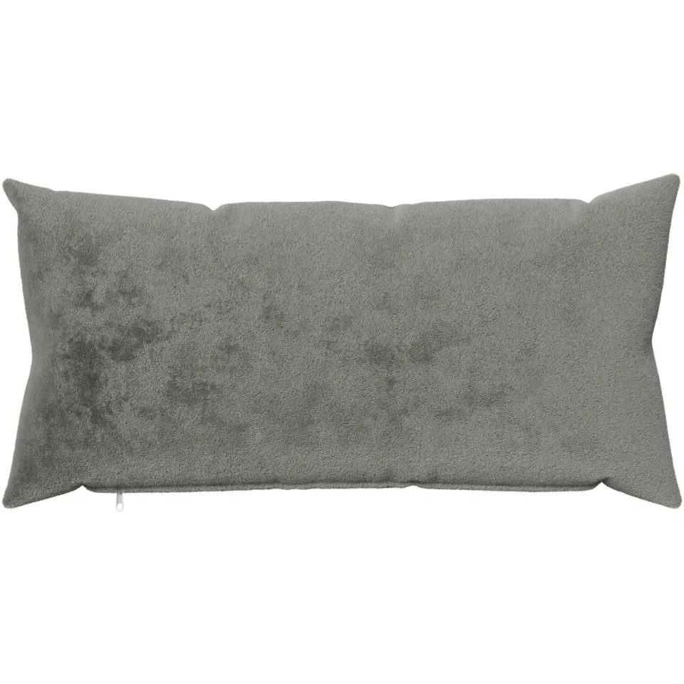 vidaXL Kussensloop 2 st HEERLEN Donkergrijs 40 x 80 cm Flanel