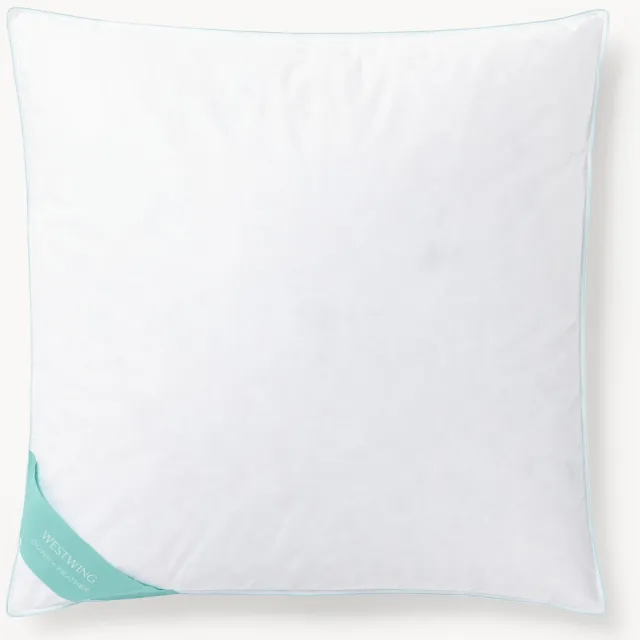 Westwing Collection Veren- en donzen kussen Comfort, medium Wit