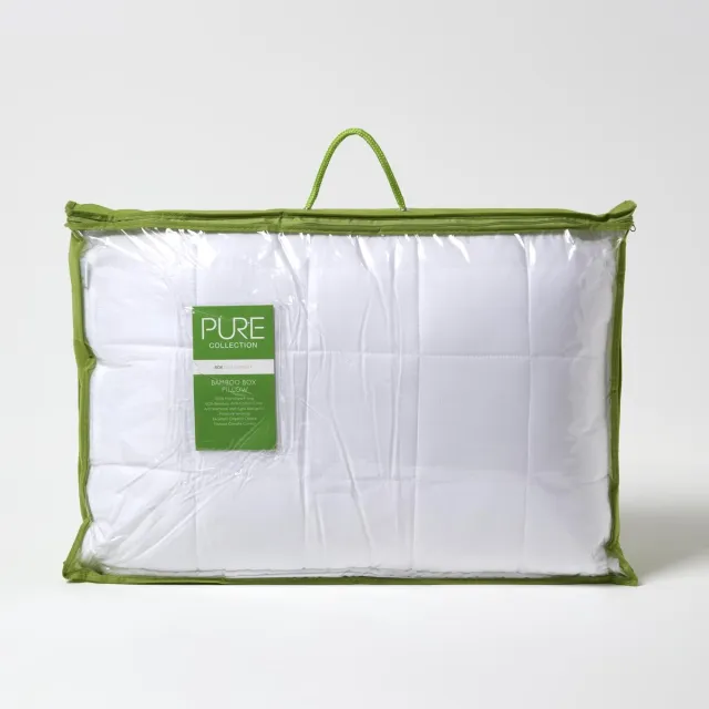 Homescapes Biologisch bamboe gezondheidskussen voor zijslapers - B 42xL 64xH 20 cm Creme