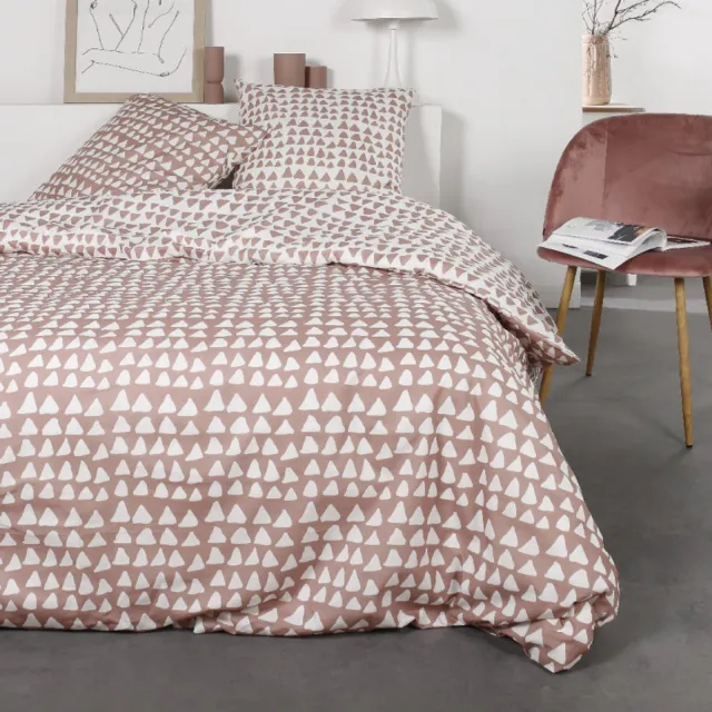 Today Flanel dekbedovertrek - 260x 220/240 - love taupe multi
