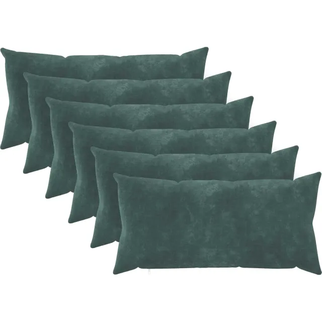 vidaXL Kussensloop 6 st HEERLEN Zee blauw 40 x 70 cm Microfiber Fleece