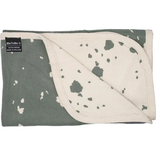 MeToBe Plaid IJsschots Uni Groen | 150 x 170 cm | Gemaakt in Nederland