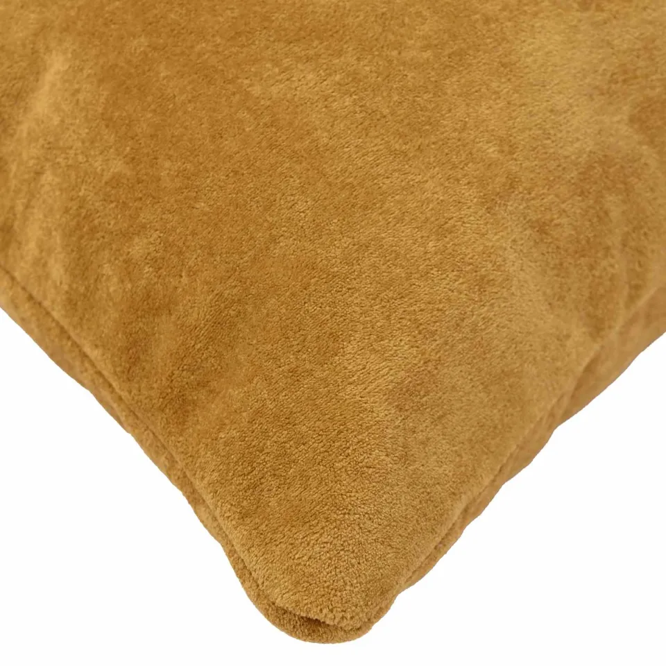 vidaXL Kussensloop 12 st HEERLEN Geel 40 x 40 cm Microfiber Fleece, foto 4