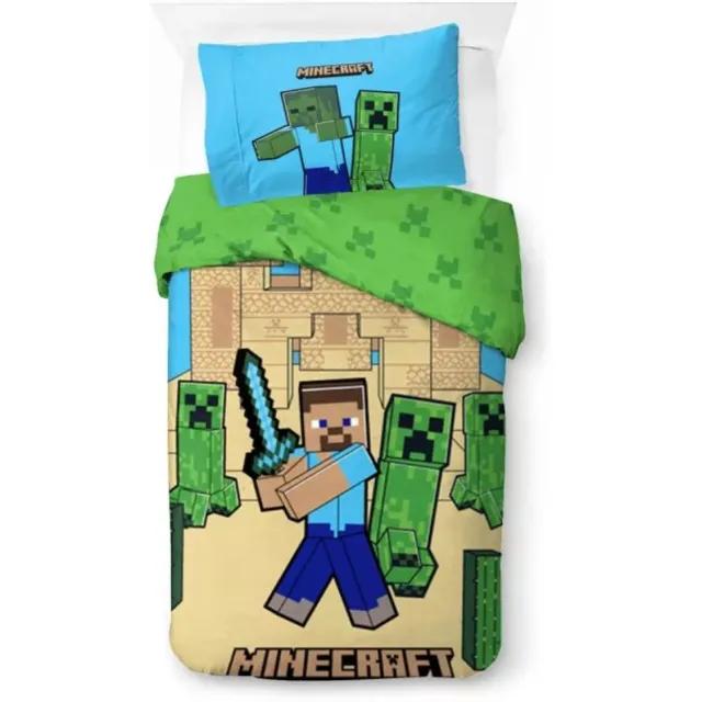 Minecraft Dekbedovertrek sand castle - 140 x 200 cm - katoen Multicolor