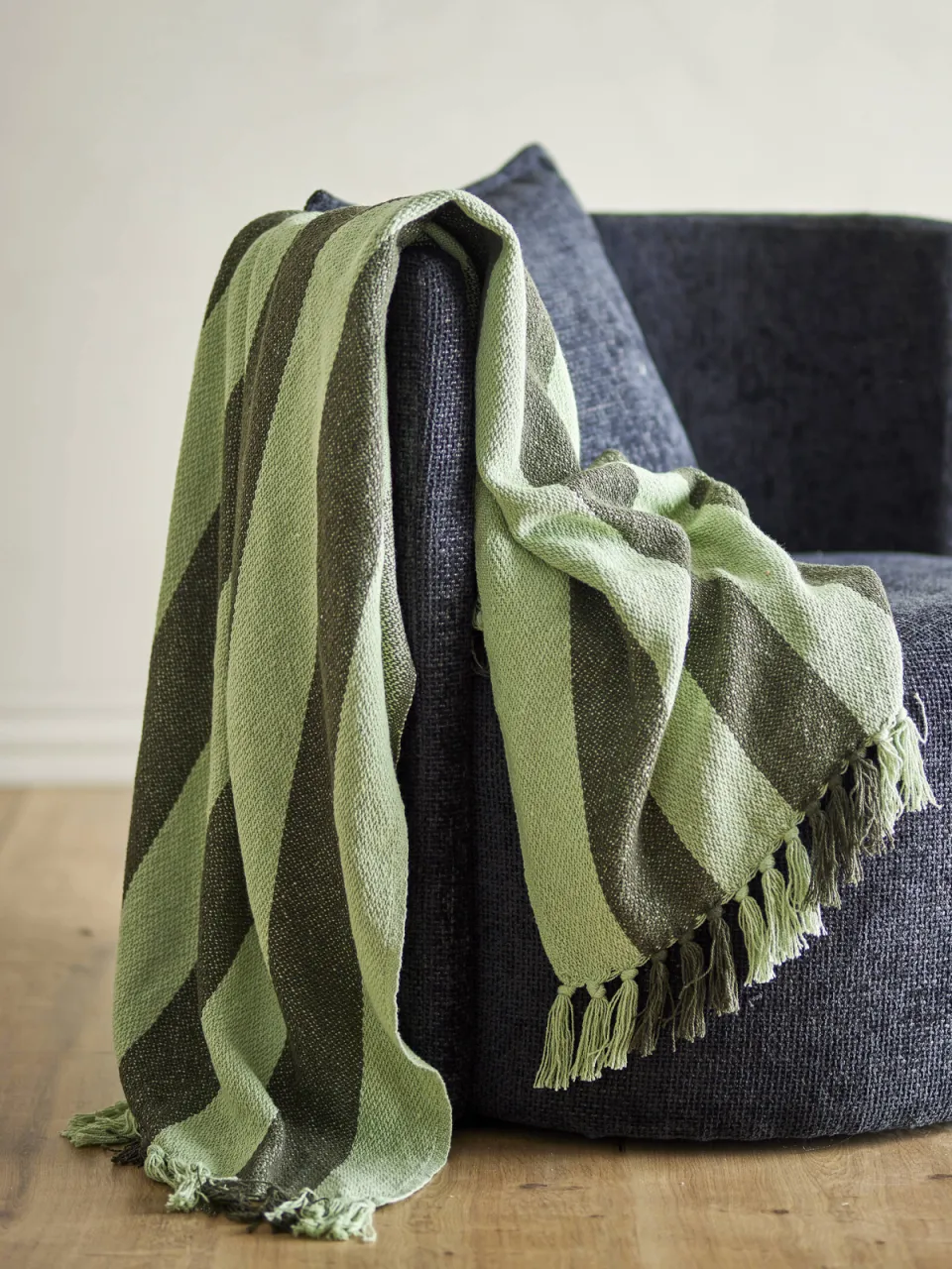 Bloomingville Frello plaid groen, foto 3