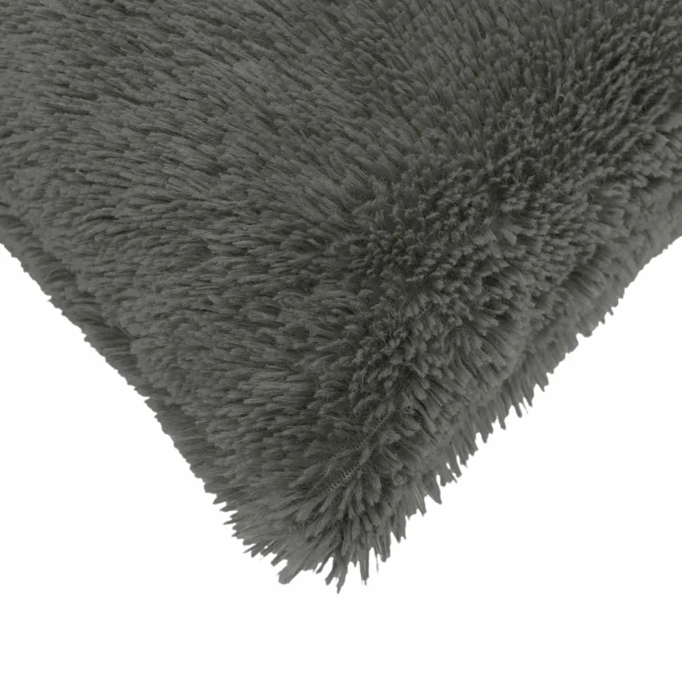 vidaXL Kussensloop 6 st HEERLEN Lichtgrijs 45 x 45 cm PV Fleece, foto 4