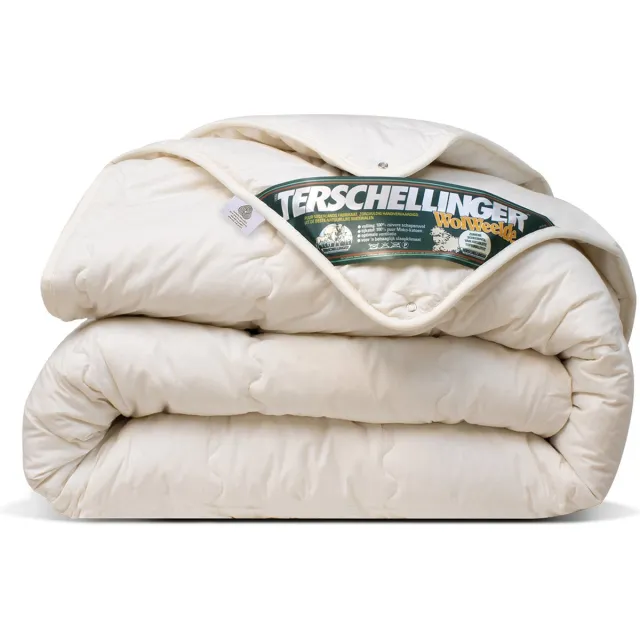 Terschellinger Wolweelde Terschellinger - Luxe 4-Seizoenen 100% IWS Zuiver Scheer wollen Dekbed - Zomer én winterdekbed -All-Season - 140x200 cm Creme