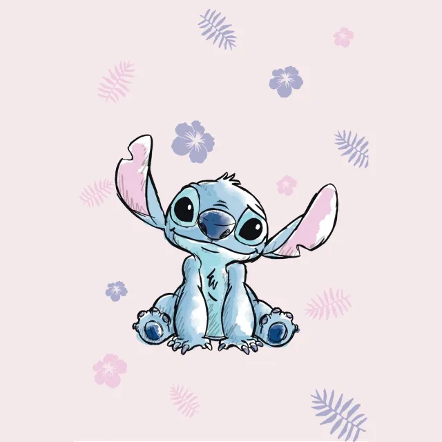 Disney Lilo & Stitch Stitch fleece plaid 100 x 150 cm roze