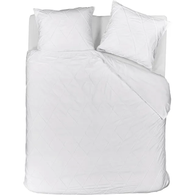 Riviera Maison Elegance dekbedovertrek - Tweepersoons - 200x200/220 - Wit