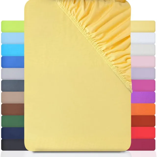 DailySupplies® Matrasovertrek 180x200 - Dekbedovertrek - Hoeslaken - Matrasbeschermer - Extra Zacht geel