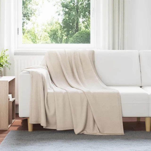 vidaXL Kleden 6 st Beige 200 x 150 cm 2,61 kg Fleece, foto 2