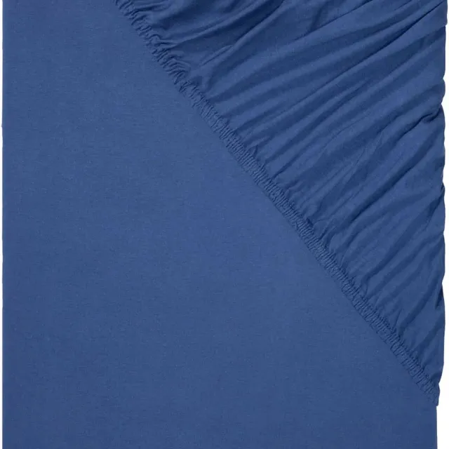 livarno home jersey hoeslaken 180 - 200 x 200cm Donkerblauw