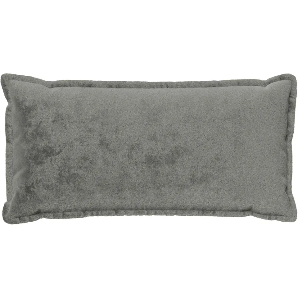 vidaXL Kussensloop 2 st HOUTEN Donkergrijs 40 x 70 cm Flanel
