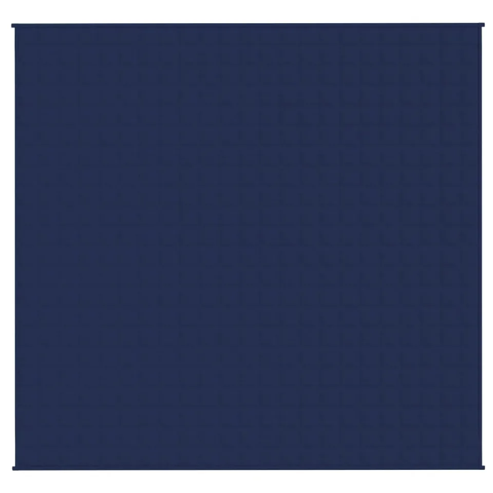 vidaXL Verzwaringsdeken 220x240 cm 15 kg stof blauw
