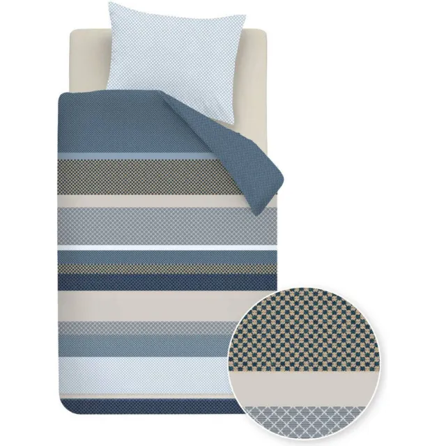 Beddinghouse Hylke dekbedovertrek 1-persoons blauw