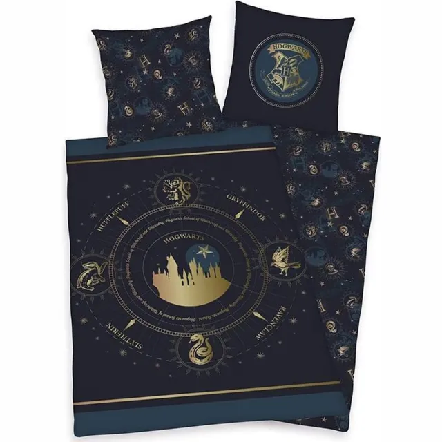Harry Potter Dekbedovertrek Donkerblauw New!