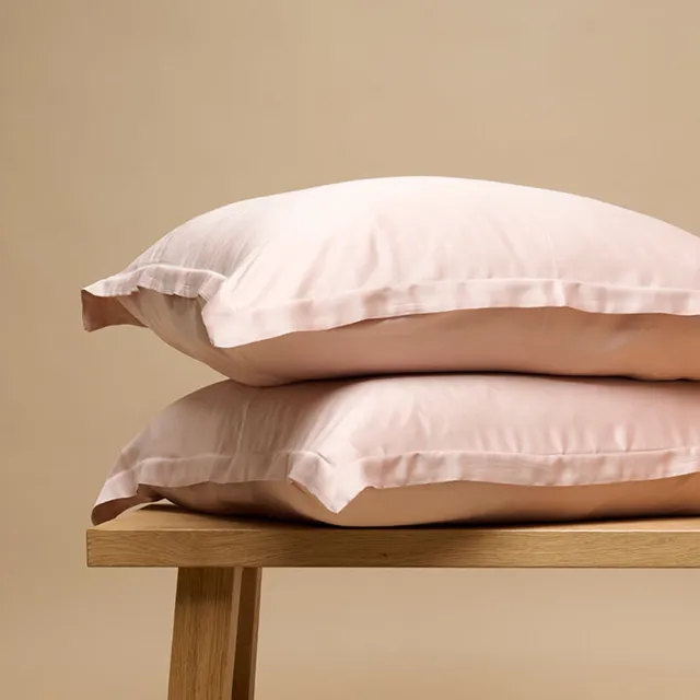 Coco & Cici Eco Bamboe Kussensloop Powder peach - 1 kussensloop 80x80