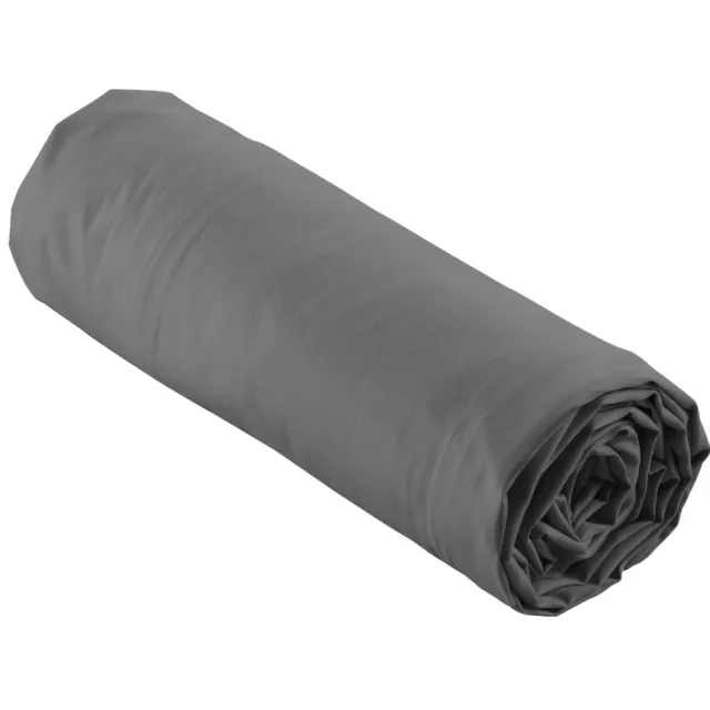 PROMO LINGE Percale hoeslaken - 30 cm diepe zak antraciet
