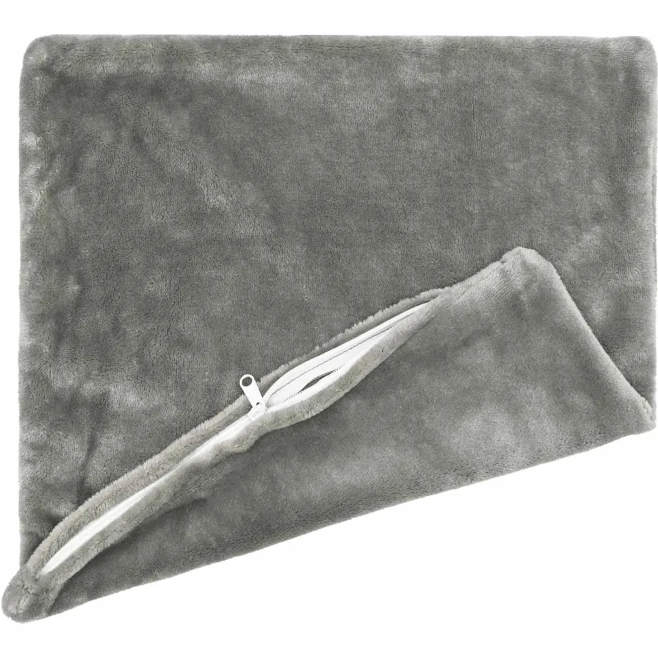 vidaXL Kussensloop 6 st HEERLEN Donkergrijs 50 x 50 cm Flanel, foto 4