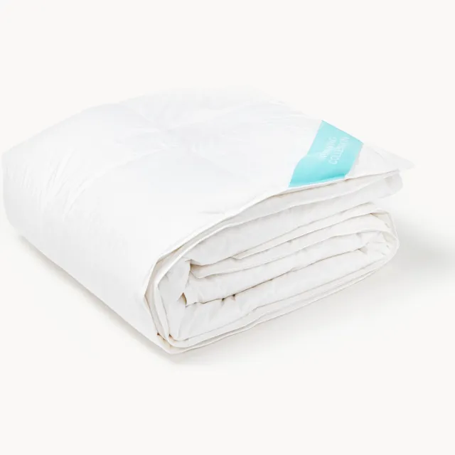 Westwing Collection Vegan donsdekbed Liva, normaal Wit