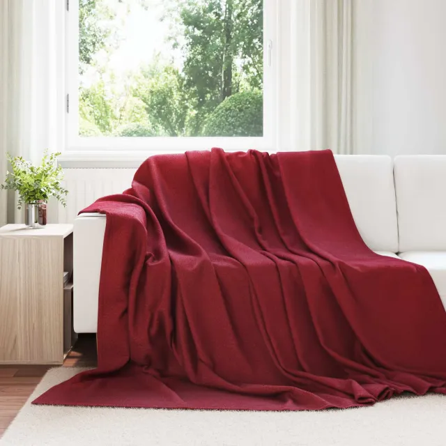 vidaXL Kleden 6 st Bordeaux Rood 270 x 240 cm 5,08 kg Fleece, foto 2