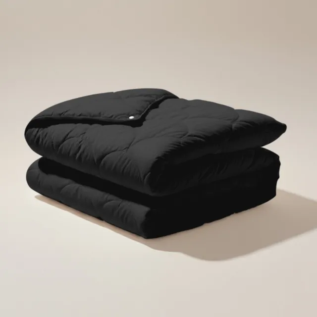 Dekbed-Discounter Zydante 4-Seizoenen Dekbed Zonder Overtrek 240 x 200 cm - Wasbaar dekbed - Wasbaar op 40 graden - Anti-allergisch - Zwart