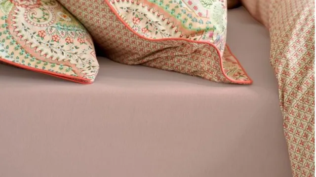 Pip Studio katoen - Hoeslaken - 180 x 200 210 220 cm Pocket Depth 35 cm - Roze