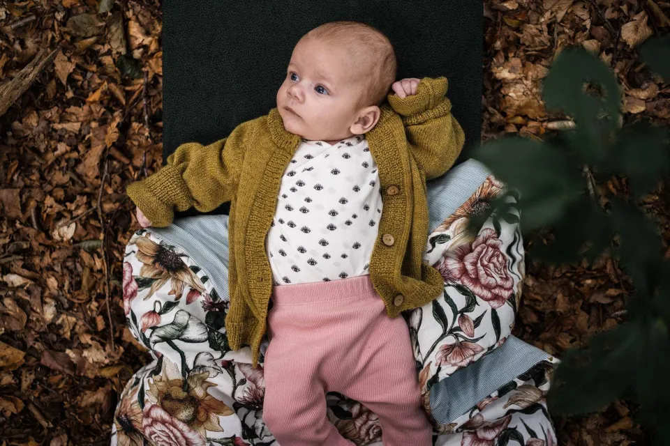 WildWood katoenen baby ledikant hoeslaken 70x140 cm Pine Dots, foto 5