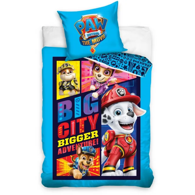 PAW Patrol Dekbedovertrek Big City blauw - 140 x 200 cm - Katoen