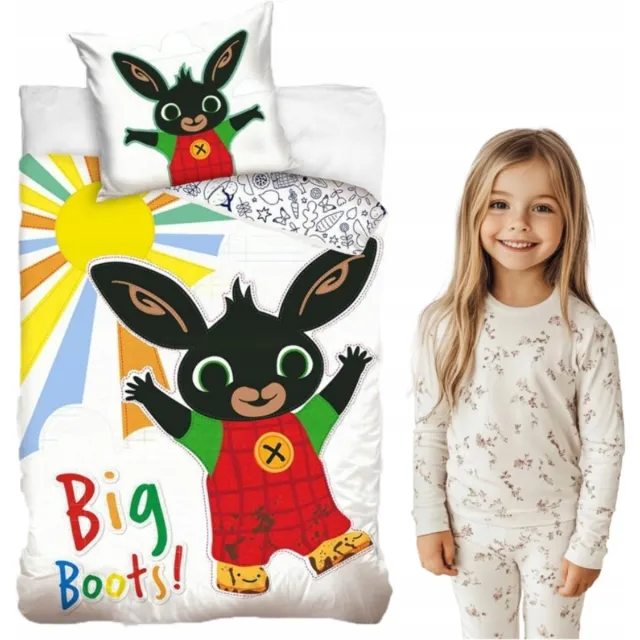 Bing Bunny Dekbedovertrek - Eenpersoons - 140 x 200 + 60 x 70 cm - Katoen Multicolor