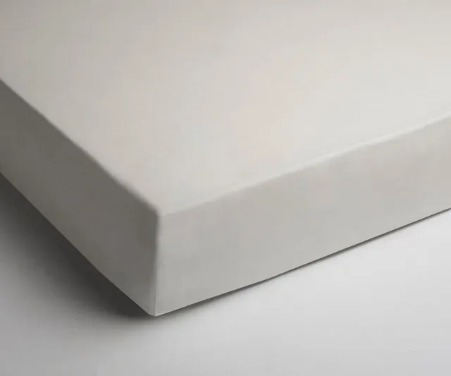 Papillon topdek hoeslaken - percale - 180 x 200 - Crème