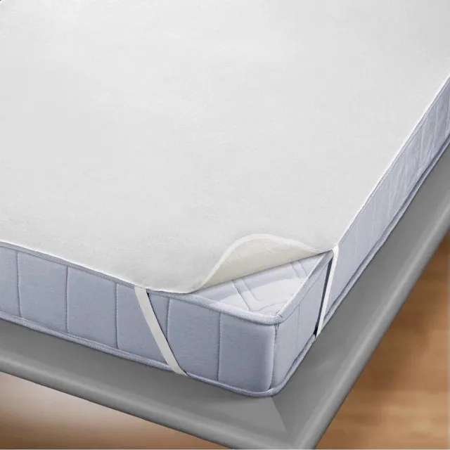 Princessmatrassen Princessmatras Beschermer Waterdicht -Molton -flanel-100% katoen -Plateau Model -60x120 cm Wit