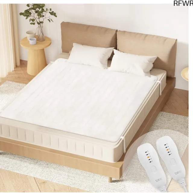 RFWR Elektrische Deken met Automatische Uitschakeling en 5 Warmtestanden - 150x80cm Wit