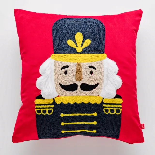 home&you Decoratieve Kerst Kussenhoes 45x45cm - Merkloos Multicolor