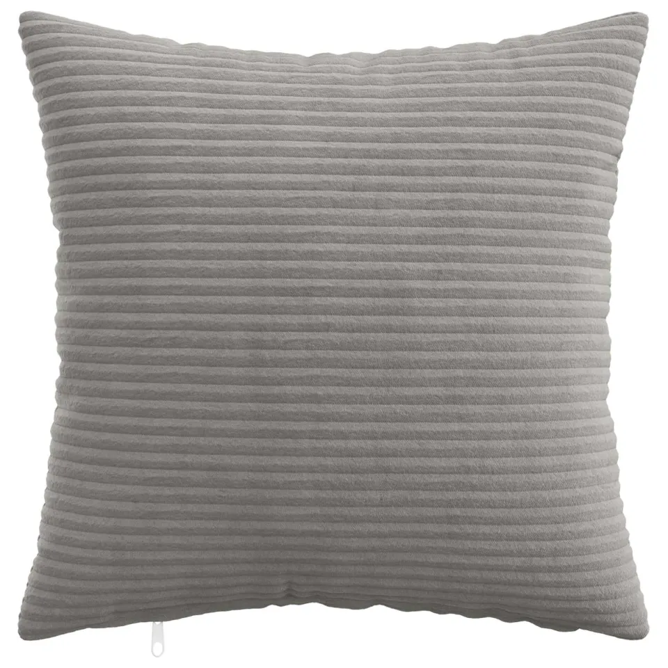 vidaXL Kussensloop 6 st HEERLEN Lichtgrijs 40 x 40 cm corduroy