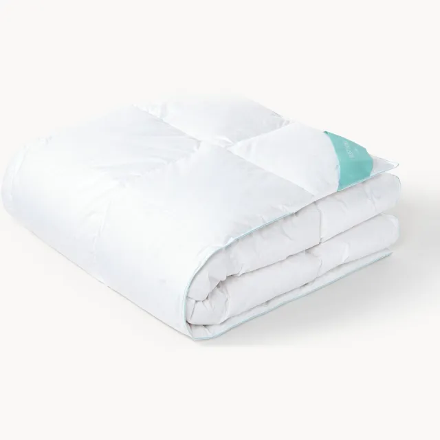Westwing Collection Zuiver donzen cassette-dekbed Premium, medium Wit