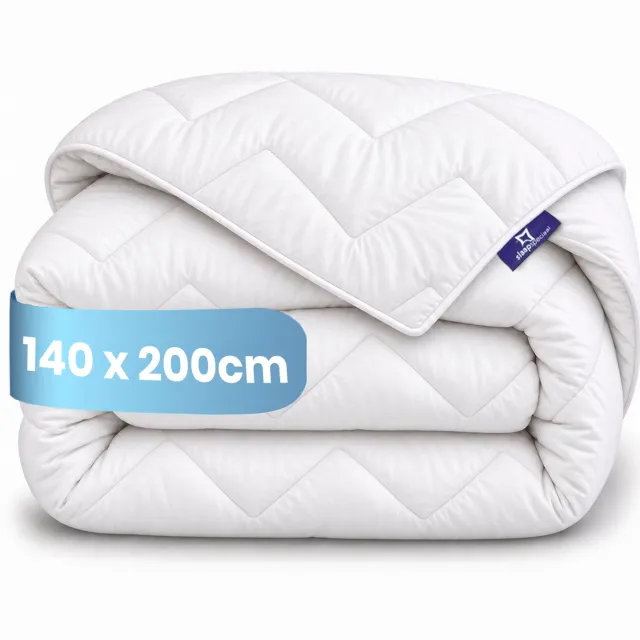 Slaapspeciaal All year dekbed enkel - Essential White Series | 140x200 - Dekbed Geschikt Voor Alle Seizoenen - Zomerdekbed & Winterdekbed - Anti Allergie - Hoogwaardige Ultra Soft - Hotelkwaliteit - Eenpersoons Dekbed Wit