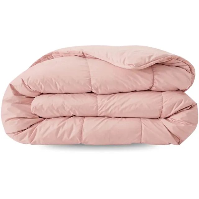 Zelesta Pure Uni Katoen Zomerdekbed - Zachtroze 200x200cm