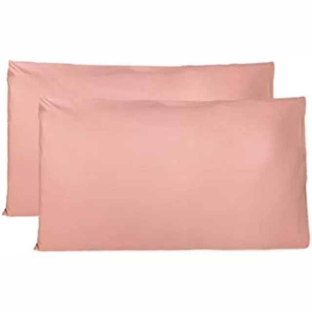 PromoHome Set van 2 Kussenslopen 100% Zuiver Katoen 50x80 CM - Hypoallergeen Beddengoed met Zaksluiting - Comfortabele Ademende Kussenovertrekken - Italiaanse Kwaliteit Poeder