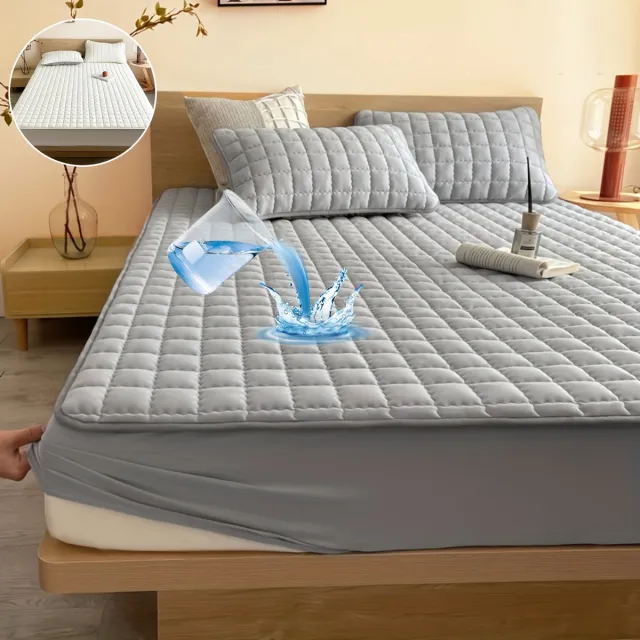 J.T.R Matras beschermer Waterdicht Matrasovertrek-Matrashoes Wasmachinebestendig- Matrasbeschermers 40X50CM- Ultrazacht En Comfortabel-GRIJS.