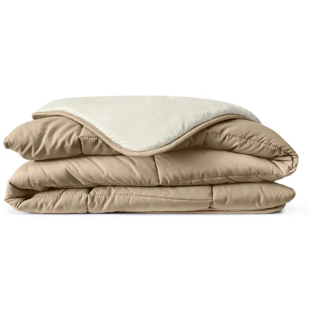 Eleganzzz Zomerdekbed zonder Overtrek 200x200 Brown - Dekbed zonder overtrek - Hoesloos dekbed - Eazy dekbed - Gekleurd dekbed - Zomerdekbed zonder Overtrek - Tweepersoons Dekbed - Dekbedden Bruin