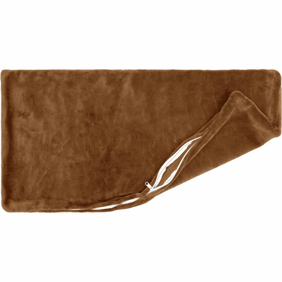 vidaXL Kussensloop 2 st HEERLEN Licht Bruin 40 x 80 cm Flanel, foto 4