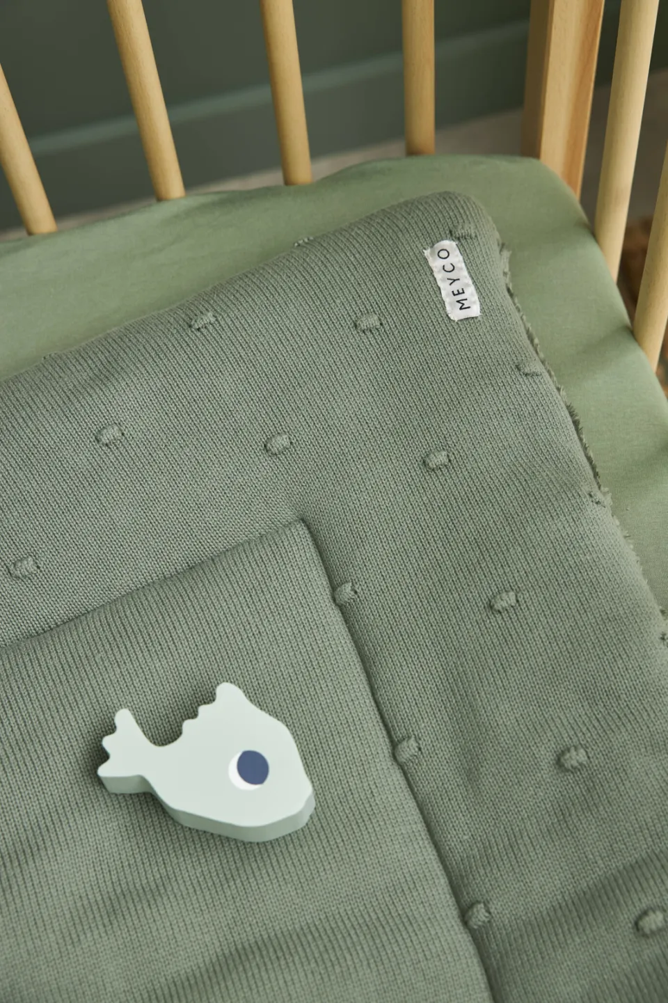 Meyco jersey boxmatras hoeslaken 75x95 cm forest green, foto 3