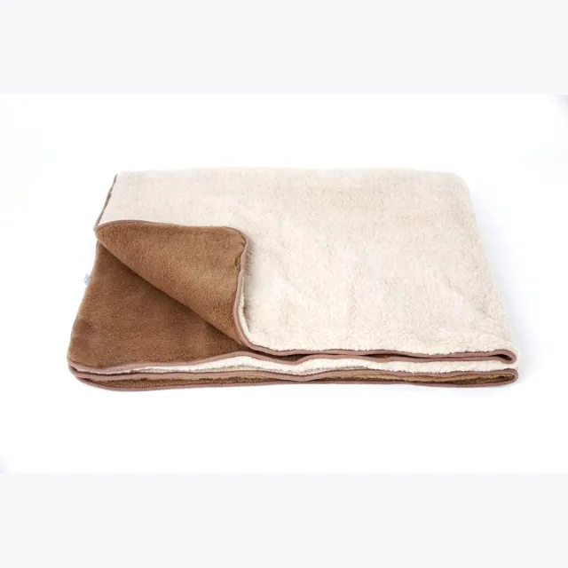 OnceDoce® Dekbed 100% Wol - Dubbelzijdig - Puur Australische Merino & Kameel Blend – Bruin Ecru Premium Wollen Deken OnceDoce® 2 x 450 g/m² - Warm Ademend Zacht – Woolmark ® Keurmerk - Wasbaar – 220x200cm creme bruin