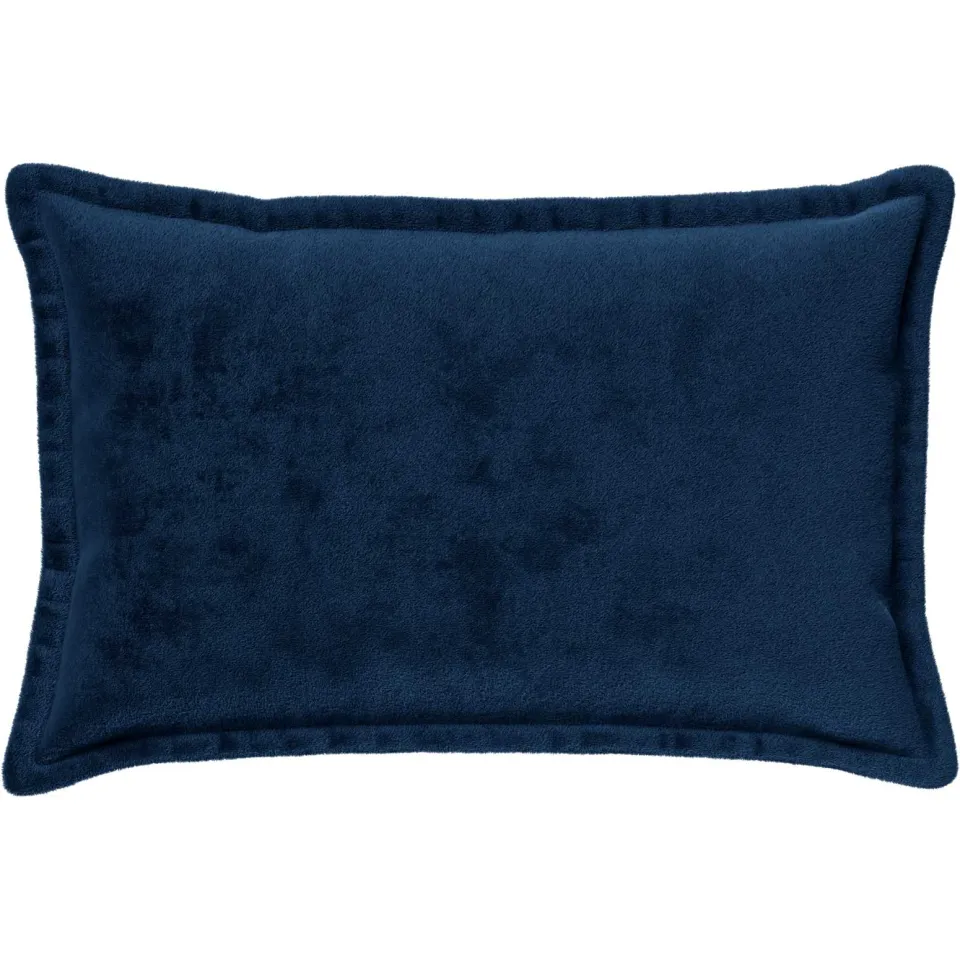 vidaXL Kussensloop 2 st HOUTEN Marineblauw 50 x 80 cm Flanel