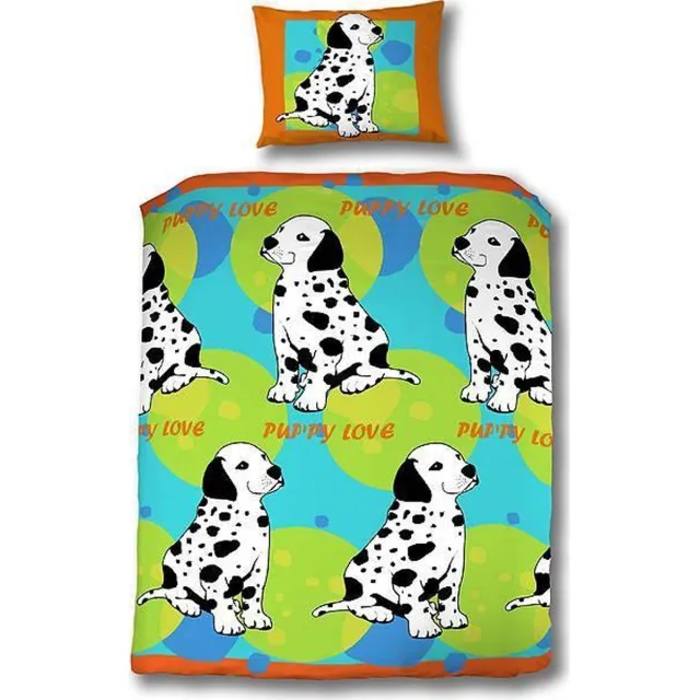 Kids Trend Dalmatiers dekbedovertrek - Multi - 1-persoons (140x200 cm + 1 sloop)